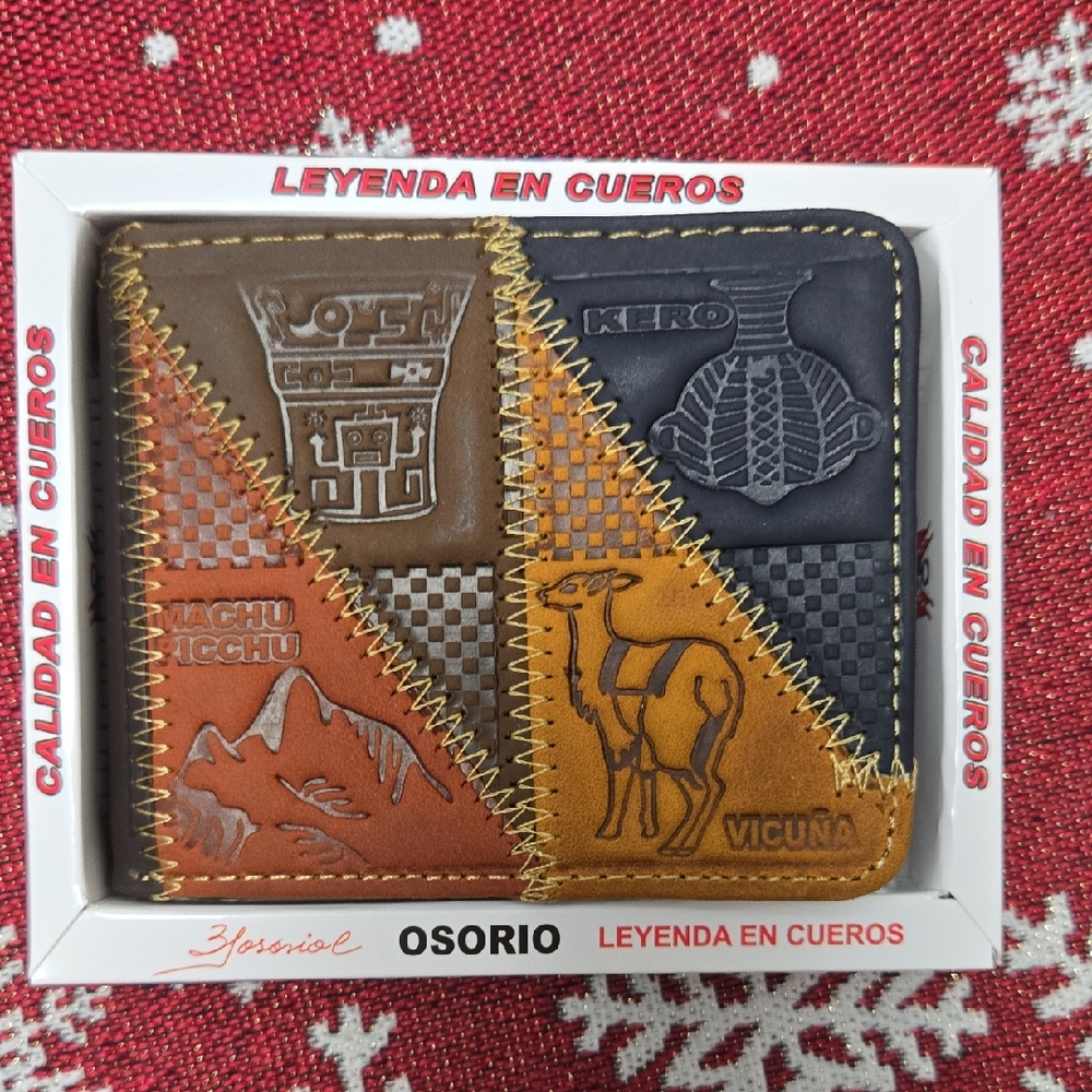 Free People Brown and Black Leather Wallet